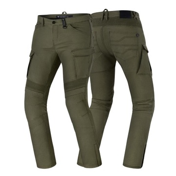 MĘSKIE SPODNIE JEANS SHIMA GIRO 2.0 KHAKI KHK r 32
