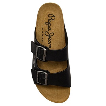 Pepe Jeans Klapki męskie Black czarne PMS90108 999 r.42