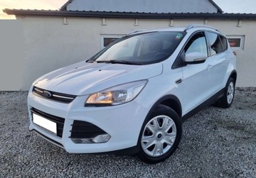Ford Kuga II SUV 2.0 Duratorq TDCi 140KM 2013 Ford Kuga SLICZNA 2.0 TDCi Bogata Wersja ORYGINAL Zadbana 2013r WHITE 2.0, zdjęcie 2