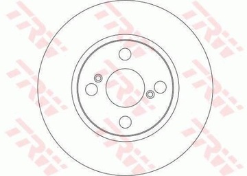 ПЕРЕДНИЕ ДИСКИ + КОЛОДКИ TRW TOYOTA COROLLA E12