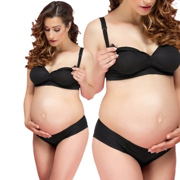 Biustonosz do karmienia mama Alles easy czarny 85B
