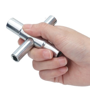 4-ходовой ключ для крана 4 в 1, крестовый ключ для водопроводного крана