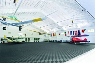 Polipropylenowe płytki podłogowe do hangary