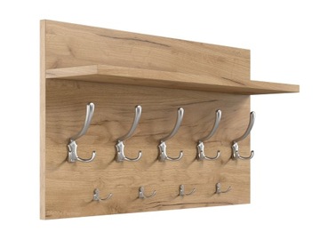 ВЕШАЛКА ДЛЯ ОДЕЖДЫ НА СТЕНЕ, ДУБ CRAFT