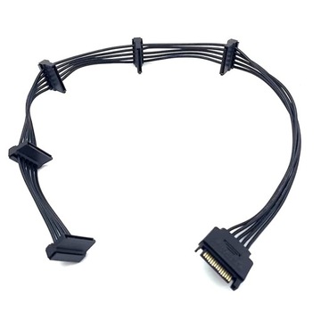Кабель-разветвитель питания с 15-контактного SATA на 4 SATA