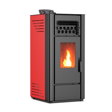 Piec na pellet wolnostojący 9kW kominek stalowa koza termostat wifi Thunder