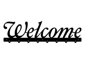 Wieszak na ubrania Welcome 80 cm czarny matowy