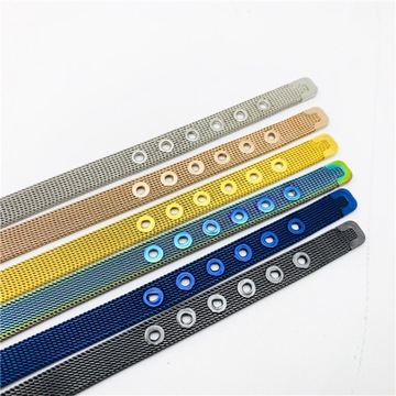 OPASKA DAMSKA stalowa metalowa BRANSOLETKA zapinana bransoletki ZŁOTA