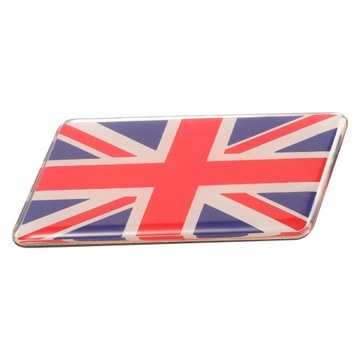 3D NAKLEJKA Z FLAGĄ UK ALUMINIOWA NAKLEJKA NA SAMOCHÓD ANGLIA ODZNAK