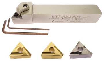 НОЖ СКЛАДНОЙ ПОВОРОТНЫЙ MTJNR 2020 K16 + 3 ВСТАВКИ TNMG 1604 MTJNR 20x20 20мм
