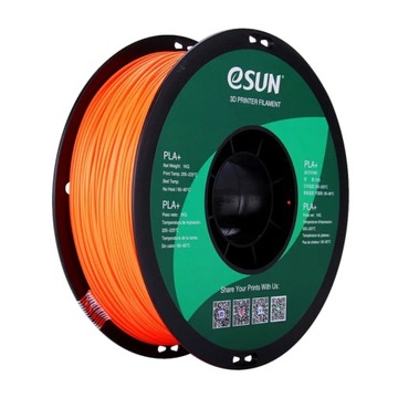 Filament eSun PLA+ Orange Pomarańczowy 1.75mm 1kg do drukarki 3D