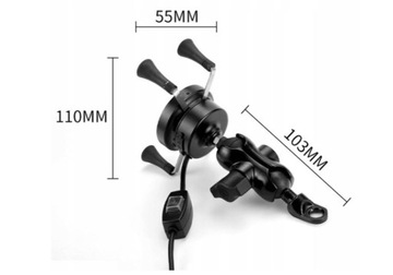 Держатель для телефона с индуктивным USB-зарядным устройством B6J