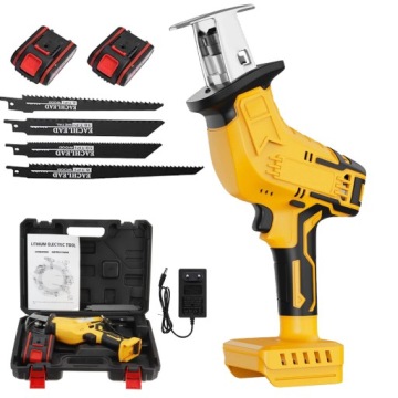аккумуляторная садовая сабельная пила, аккумуляторная 21 В + 2 аккумулятора