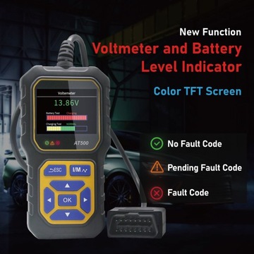 Считыватель автомобильных кодов, сканер OBD2, контрольная лампа двигателя