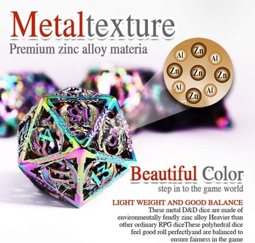 Набор кубиков D&D для ролей Dungeons and Dragons 6 шт.