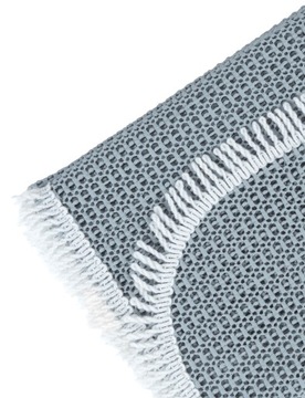 САДОВАЯ СКАТЕРЬЯ ПЕНА СЕРАЯ ПЯТНЕУСТОЙЧИВАЯ ПРЯМОУГОЛЬНИК БОХО 130x160СМ