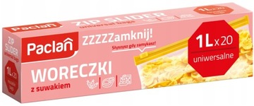 PACLAN WORECZKI STRUNOWE Z SUWAKIEM 1L - 20 SZT.