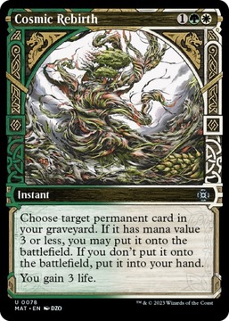 MTG Cosmic Rebirth *Showcase* FOIL (U)