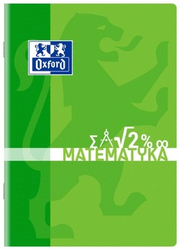 Zeszyt a5/60k oxford MATEMATYKA kratka zielony