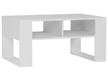 Meble Stolik kawowy ława półka A-6 biały 90x58x55cm produkt polski