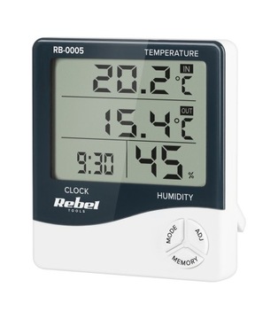 Rebel RB-0005 stacja pogodowa temperatura zegar