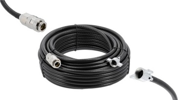 WĄŻ PNEUMATYCZNY DO KOMPRESORA Z SZYBKOZŁĄCZKĄ 6x10mm 18m 10bar YT-24272