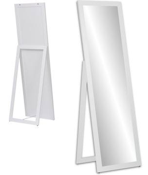 DUŻE lustro STOJĄCE rama PREMIUM 160x50 BIAŁE