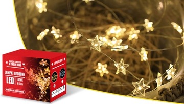 ЕЛОЧНЫЕ ГАРНИРЫ СВЕТОДИОДНЫЕ НА АККУМУЛЯТОРАХ ПРОВОД ТЁПЛЫЙ БЕЛЫЙ 3М