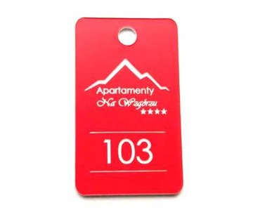 Брелоки для гардеробных брелок ДВУХСТОРОННИЕ ЦИФРЫ 6х3 см 10 шт.