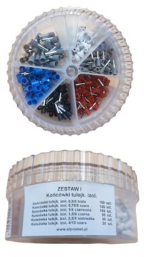 TULEJKI IZOLOWANE ZESTAW 0,5-4MM 430SZT ELPROMET C.24.10001