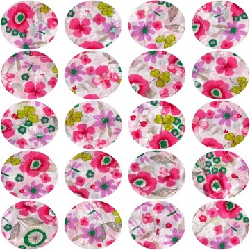 TAPETA ROLKA KWIATY KOŁA 0,5x10m b-A-0197-j-b