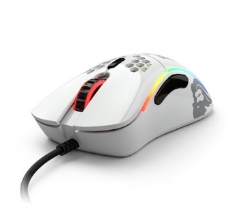 Mysz przewodowa gamingowa Glorious Model D- Glossy Optyczna 12000 dpi Biała