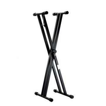 Statyw do keyboardu regulowany 32-97cm stojak pod pianino podwójny Hardman
