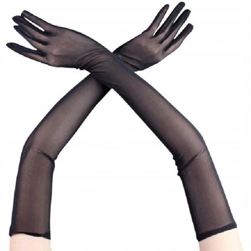 Rękawiczki pięciopalczaste jedwab rozmiar uniwersalny - kobieta