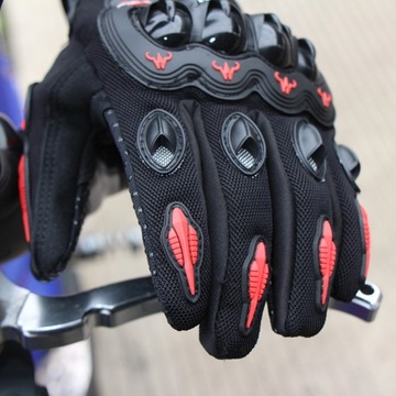 Жесткие костяшки Powersports Racing с полным пальцем противоскользящие Glo мотоциклетные перчатки