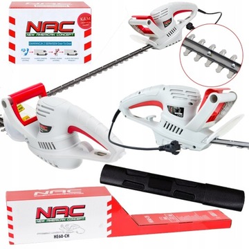 NAC HE60-CH nożyce elektryczne do żywopłotu 600 W 51cm hartowane ostrze