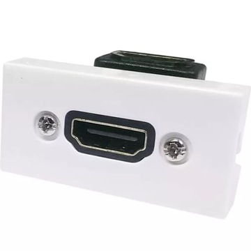 Moduł HDMI Łącznik Gold 22,5x45 kątowy