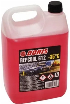 DORIS PŁYN RÓŻOWY DO CHŁODNIC G12 -35°C 5L ,CZERWONY, RÓŻOWY