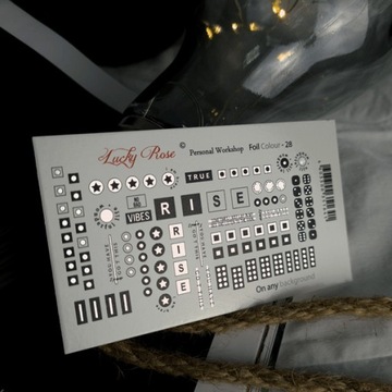 NAKLEJKI NA PAZNOKCIE LUCKY ROSE FOLIA C.SILVER-28