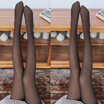 Legginsy damskie C-Pantyhose-Black-230g klasyczne długa rozmiar mniejszy