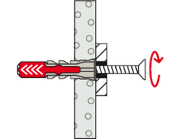 Kołki+wkrety Fischer Duopower 8x65 mm S 25 sztuk