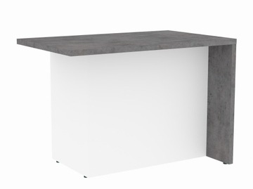 Szara wyspa kuchenna gotowa wyspa do kuchni 120 cm Beton Jasny
