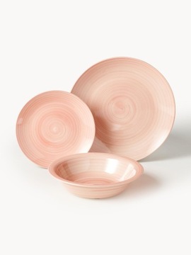 Набор посуды Лукка, расписанный вручную, на 6 персон (набор из 18 предметов) Westwing