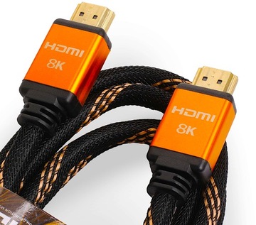 КАБЕЛЬ С ОПЛЕТКОЙ 8K КАБЕЛЬ HDMI-HDMI OFC 1,8 м v2.1 UHD