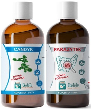 Parazytek + Candyk EkoToTu zioła w płynie ekstrakty Dynia Lebioda i Imbir