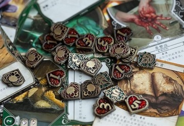 POCZYTALNOŚĆ SANITY 1 METALOWA MONETA ZAMIENNIK DO ARKHAM HORROR 1 SZT
