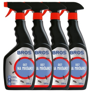 4x ODSTRASZACZ PREPARAT NA MRÓWKI SPRAYU 500 BROS
