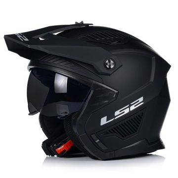 МОТОЦИКЛЬНЫЙ ШЛЕМ 4в1 LS2 OF606 МАТОВЫЙ СЪЕМНЫЙ ВИЗОР + 2x СТЕКЛА