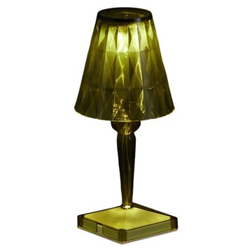 Kryształowa lampka nocna Kryształowa lampa stołowa w kolorze zielonym