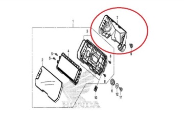 HONDA CB 125 300 R CB125R КОРПУС СЧЕТЧИКА ЧАСЫ КРЫШКА ОБТЕКАТЕЛЬ
